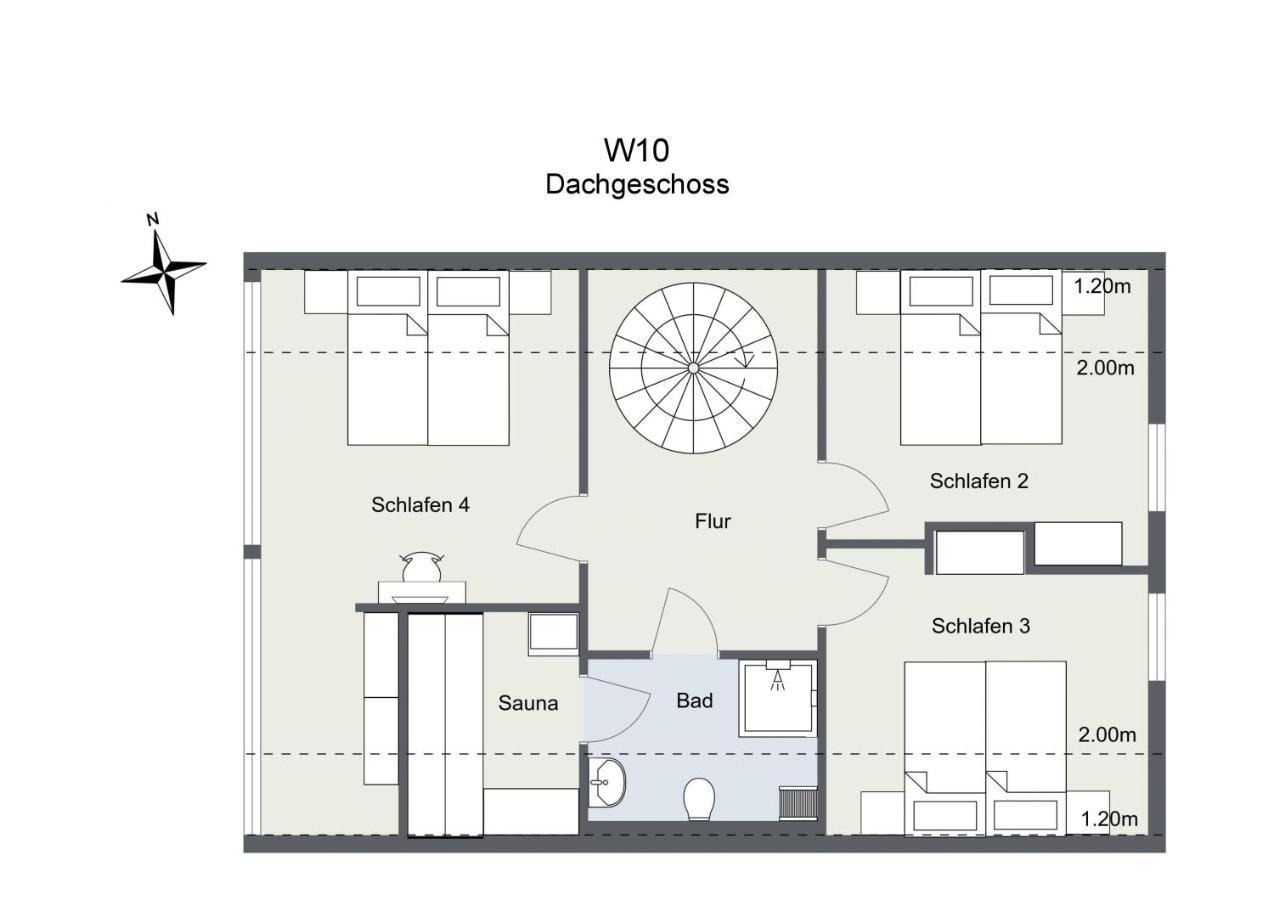 Ferienhaus Wiesengefluester W10 - Mit Sauna, Kamin Und Garten Röbel エクステリア 写真