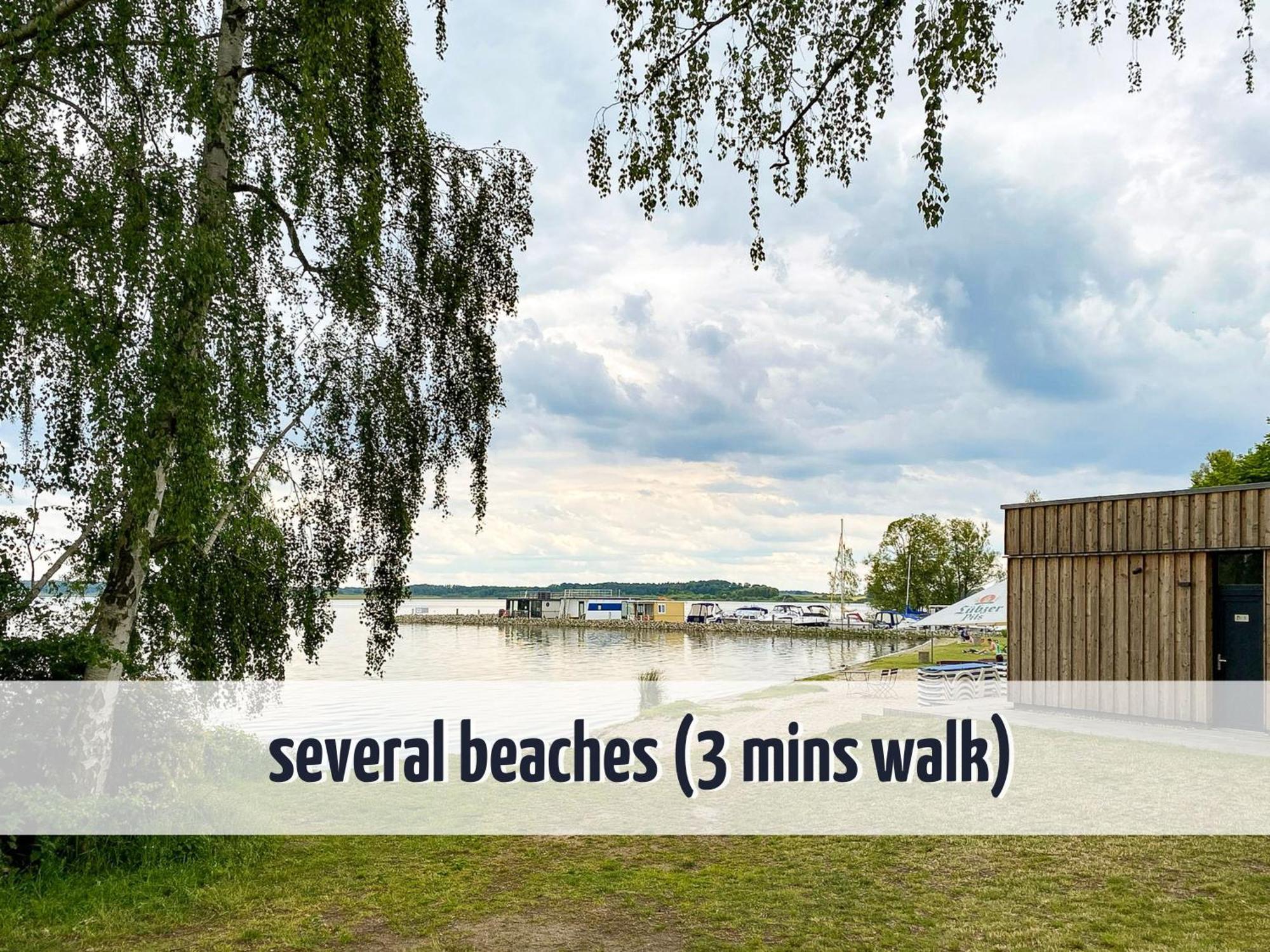 Ferienhaus Wiesengefluester W10 - Mit Sauna, Kamin Und Garten Röbel エクステリア 写真